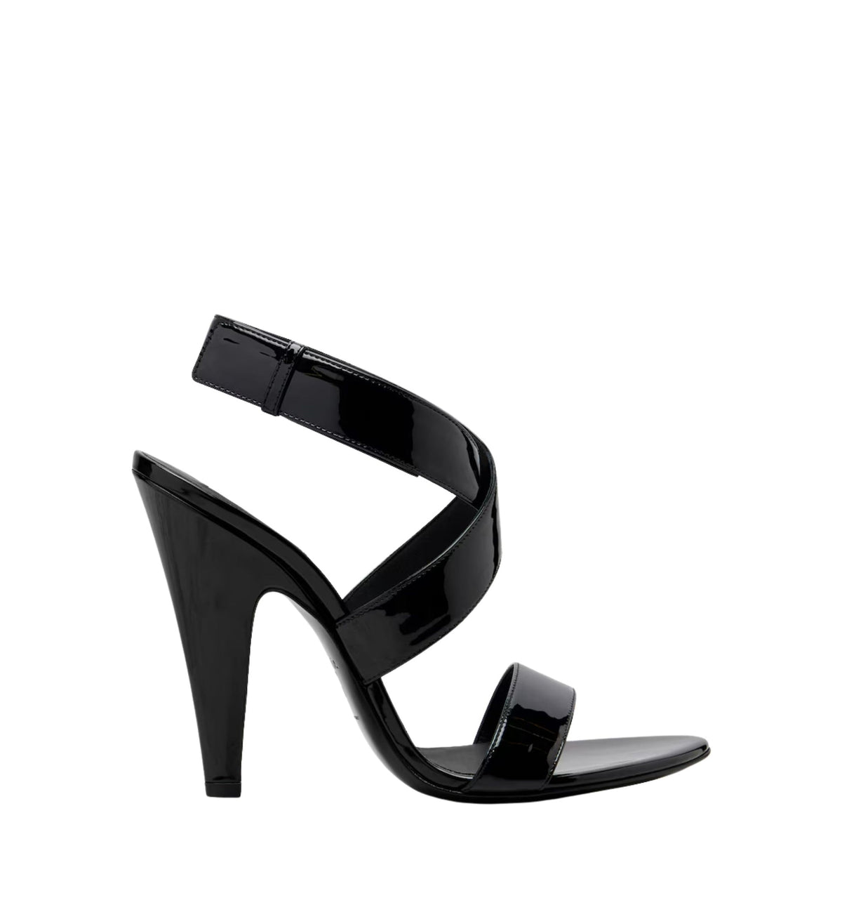 Crossover Patent Leather Sandals