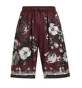 Maiolica-Print Silk Bermuda Shorts