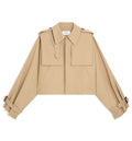 Jacket In Cotton And Wool Gabardine