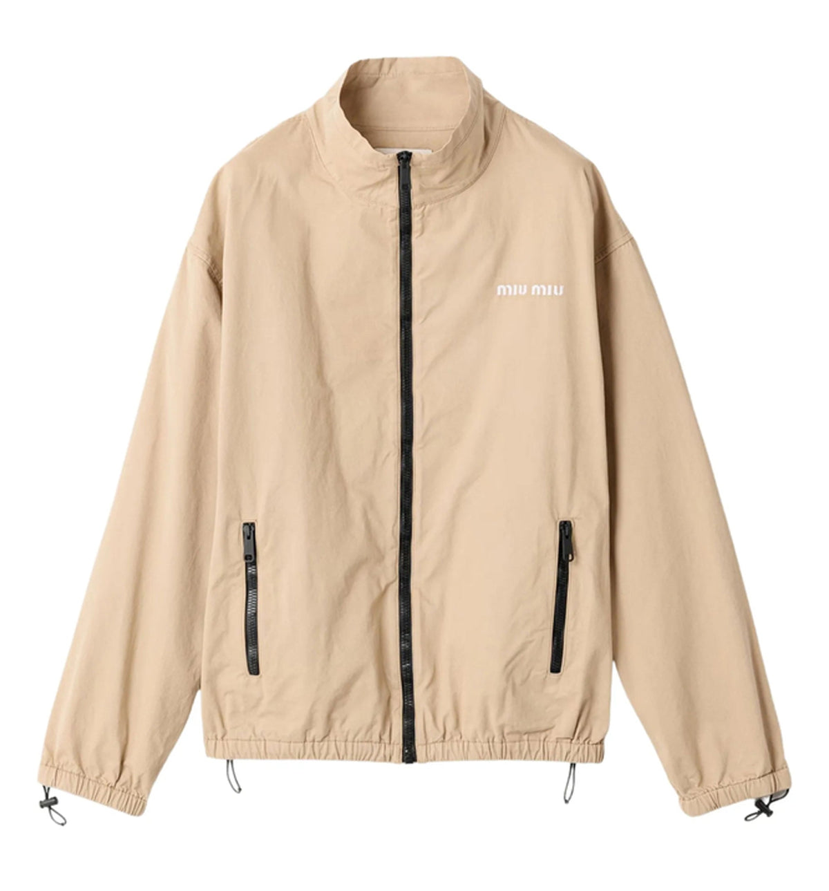 Washed gabardine blouson jacket
