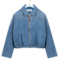 Draped Jacket In Denim
