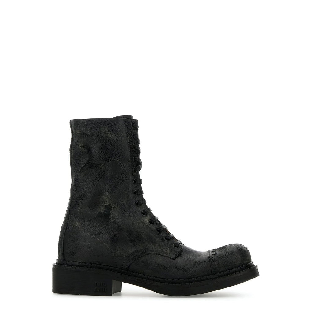 Leather Laced Boots