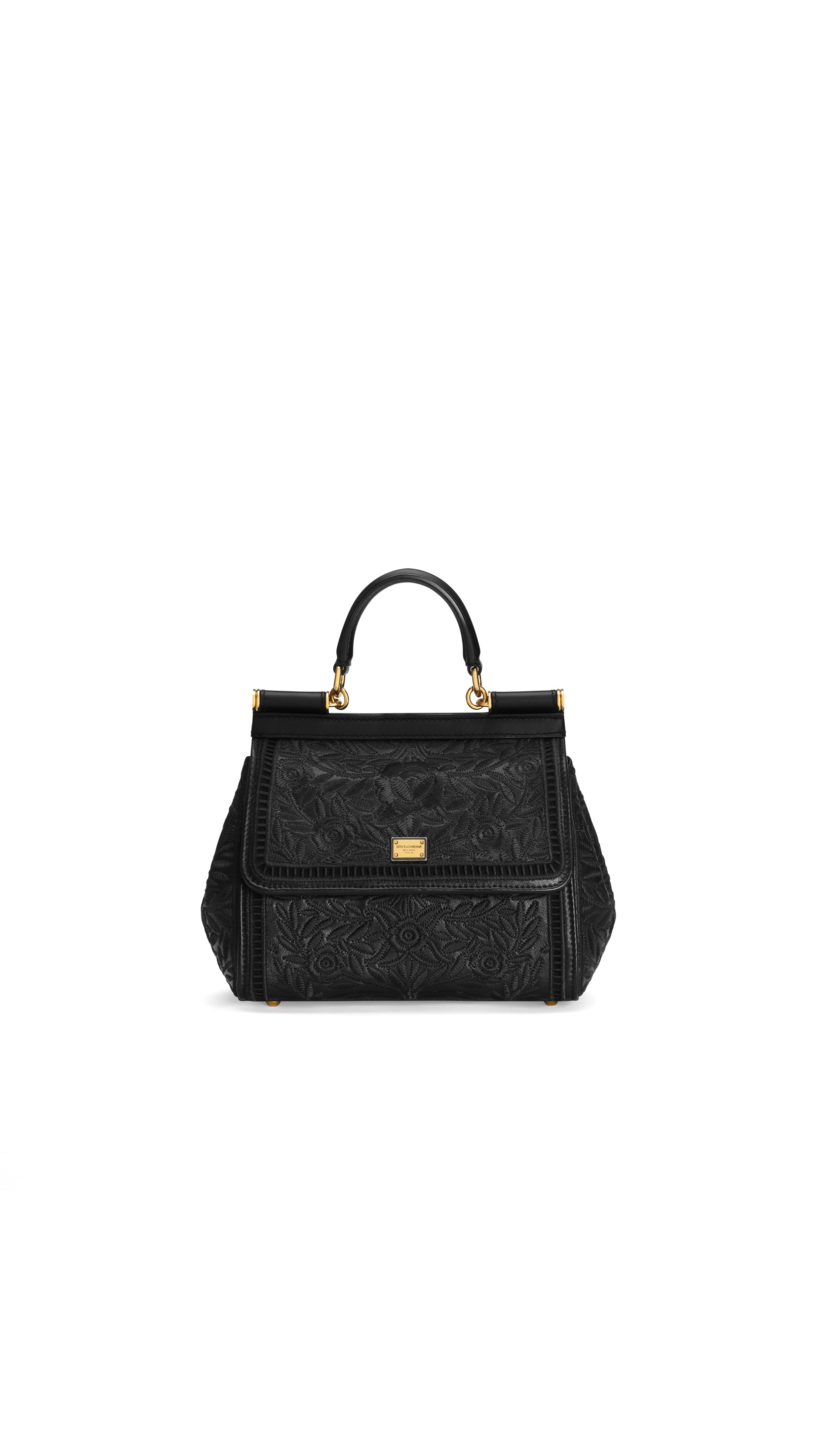 Medium Sicily Handbag - Black