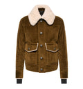 Givrand Shearling-Trimmed Corduroy Short Down Jacket