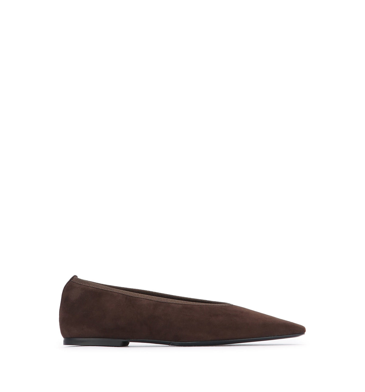 Minimalist Suede Ballerinas Pepper