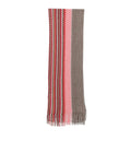 Zigzag-Pattern Fringed Scarf