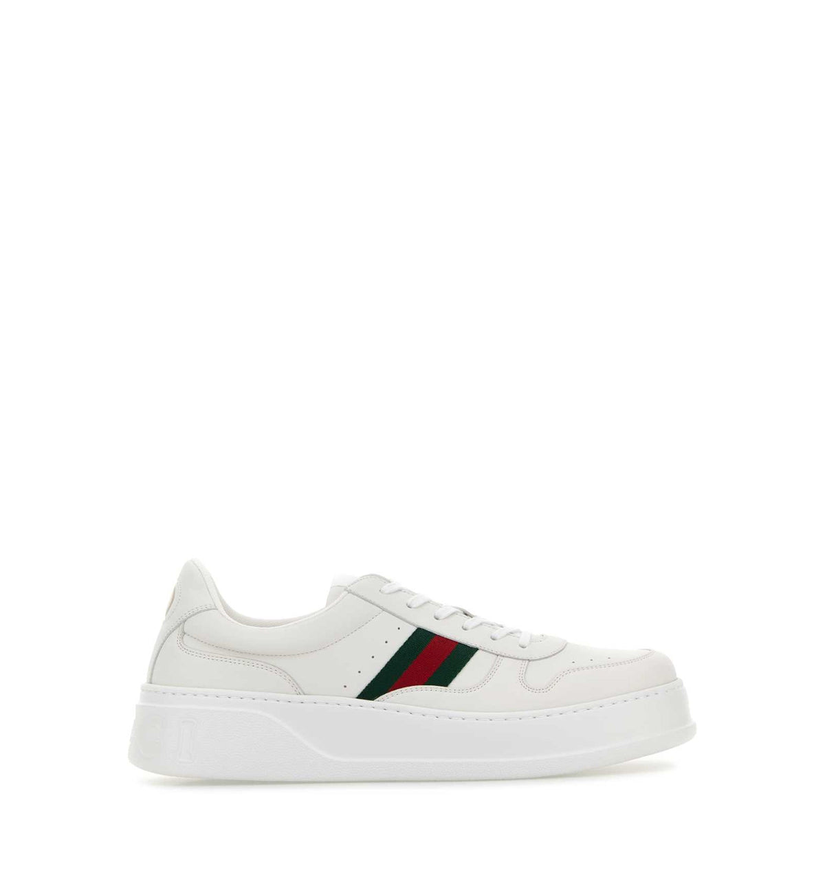 Chunky Sneaker In White Leather