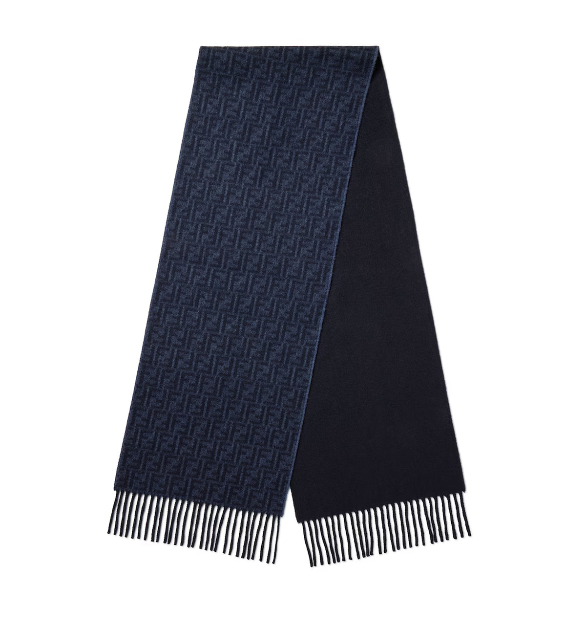 FF Zucca wool and cashmere scarf
