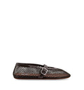 Ballet Flats In Fishnet
