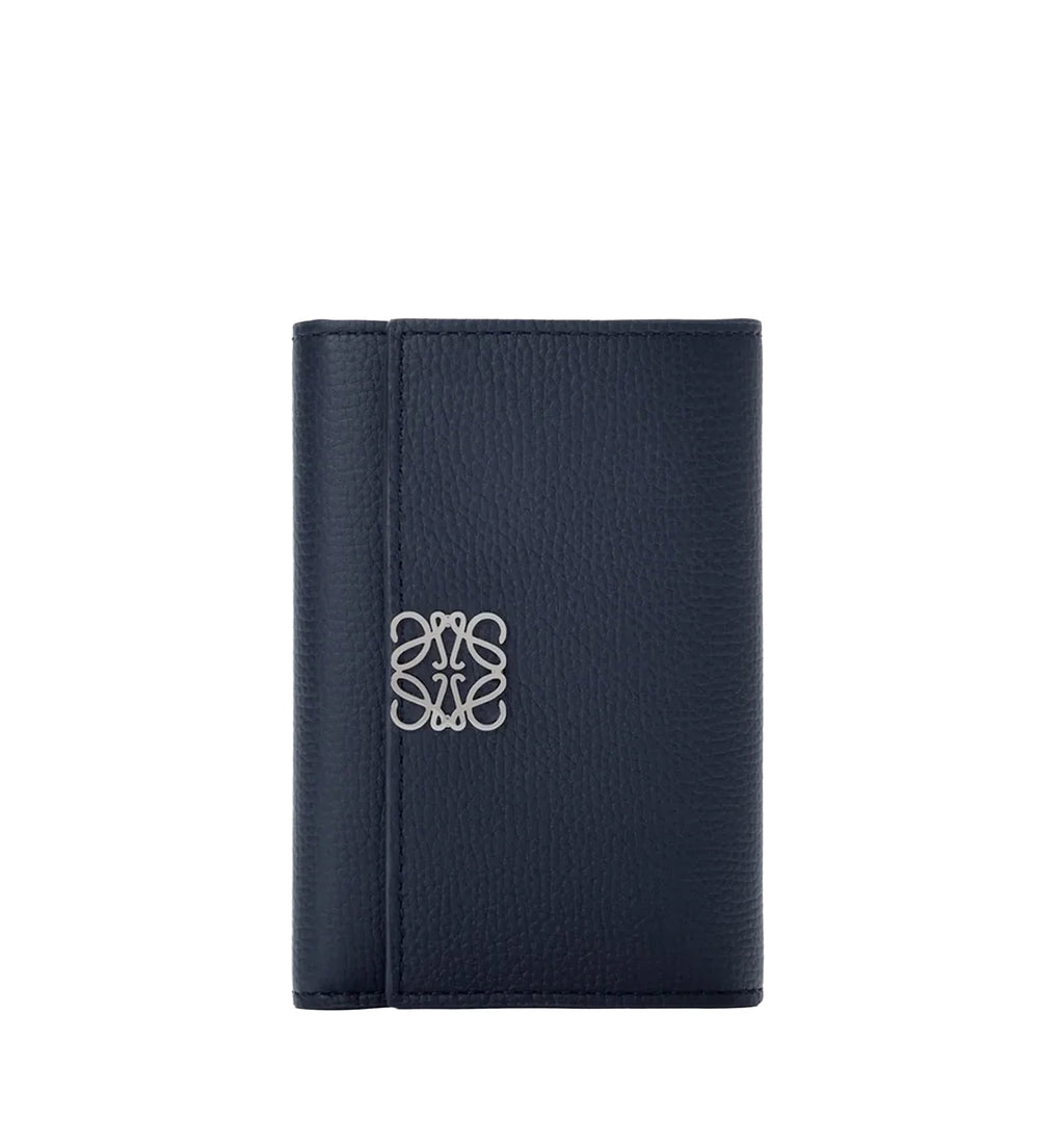Anagram Small Vertical Wallet In Pebble Grained Calfskin