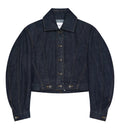 Back-To-Front Cocoon Jacket In Raw Denim