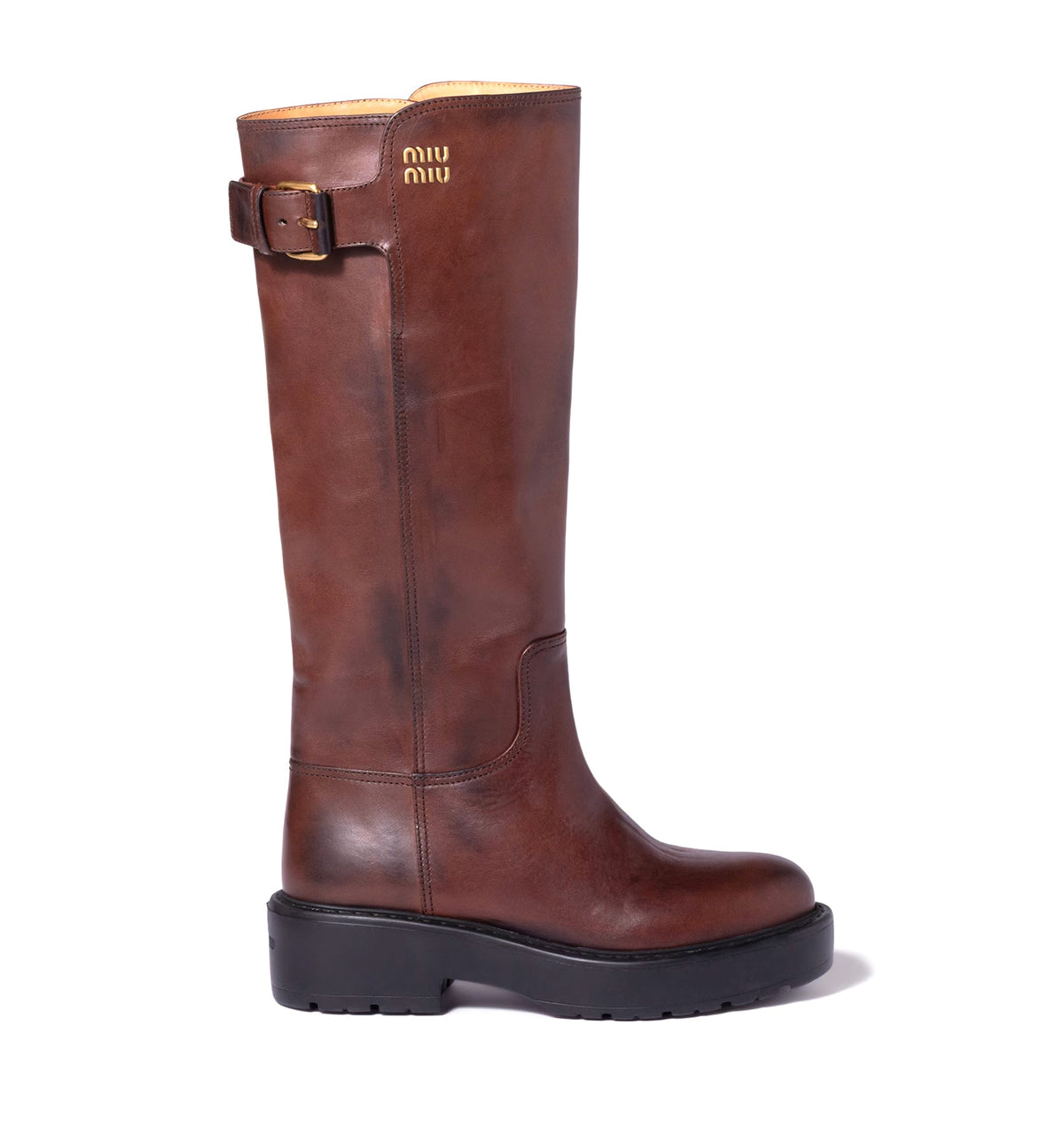 Leather boots