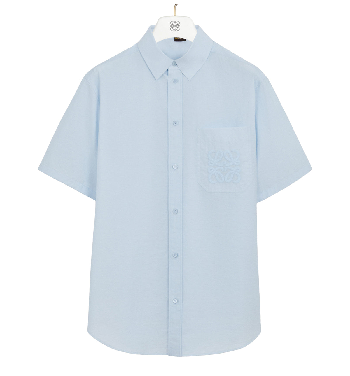 Short sleeve shirt in cotton blend