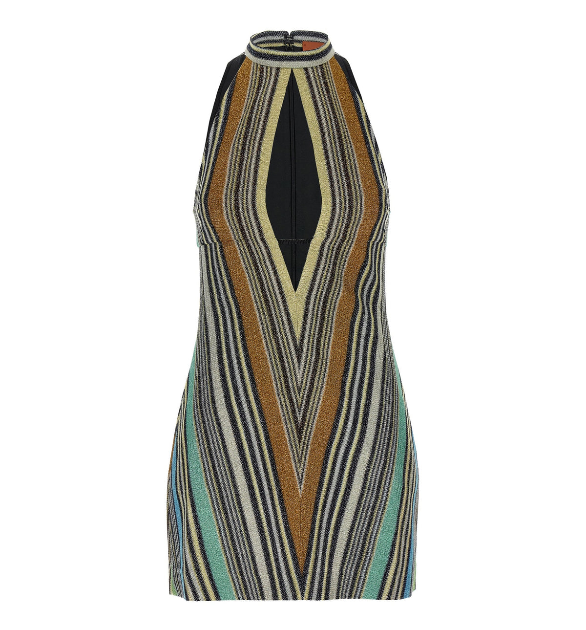 Lamé Stripe Short Dress