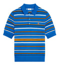Short-Sleeved Polo Sweater In Fine Cotton