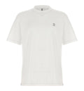 Cotton jersey crew neck T-shirt with logo