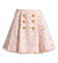 Flared tweed skirt