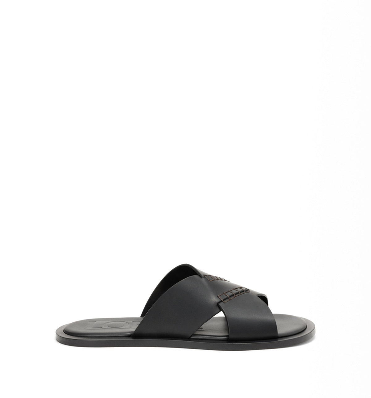 Flex Criss-Cross Slide In Vegetable-Tanned Calfskin