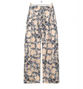 Elasticated trousers in silk