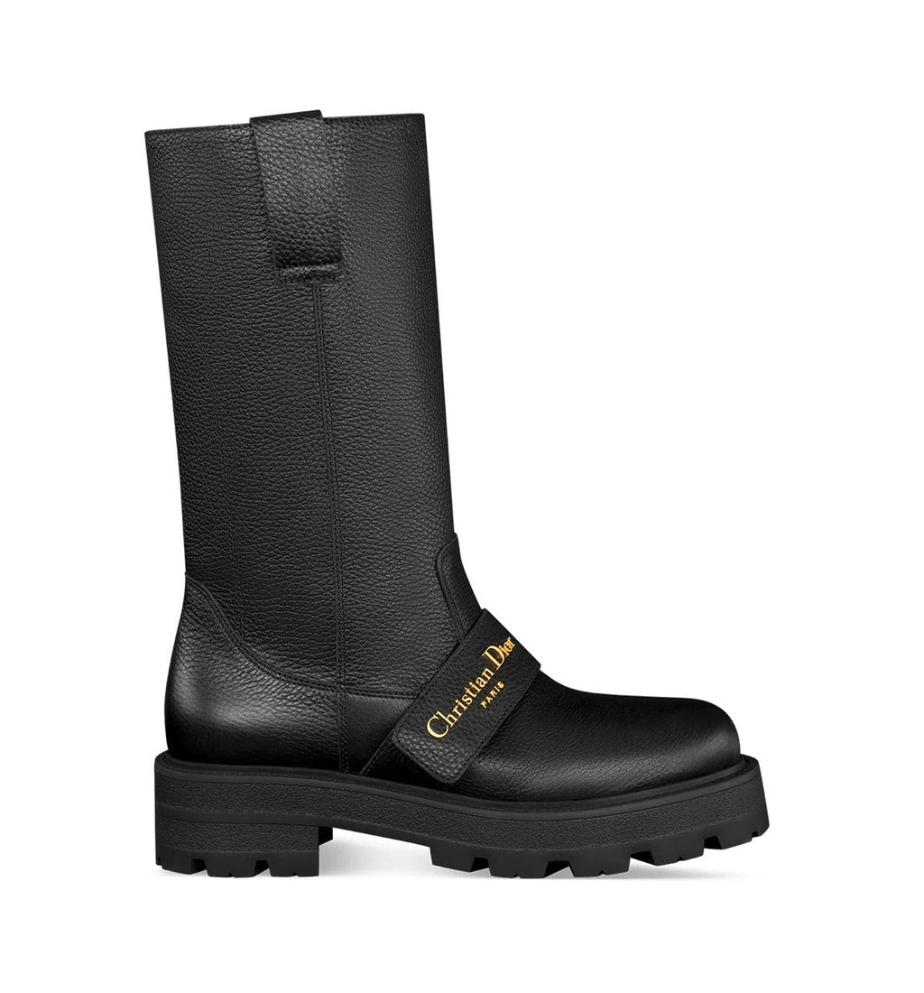 D-Quest Boot Black Grained Calfskin