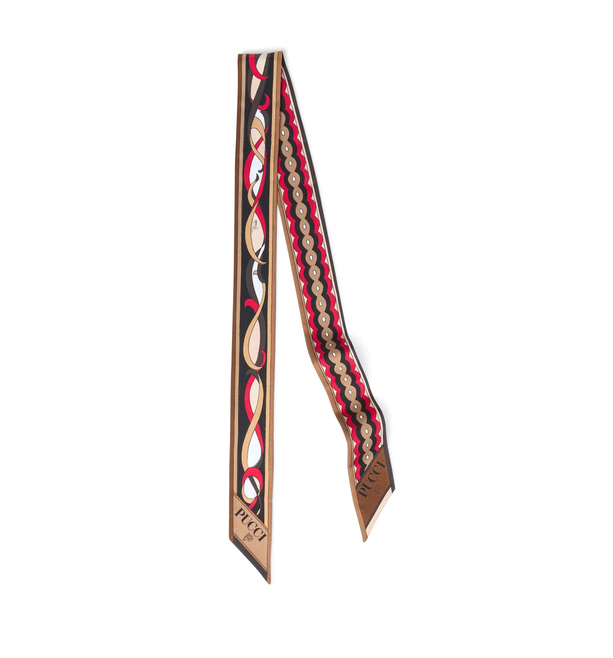 Girandole and Papiro Print Silk Twill Scarf