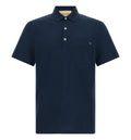Polo Shirt in Cotton Piquet with VGold