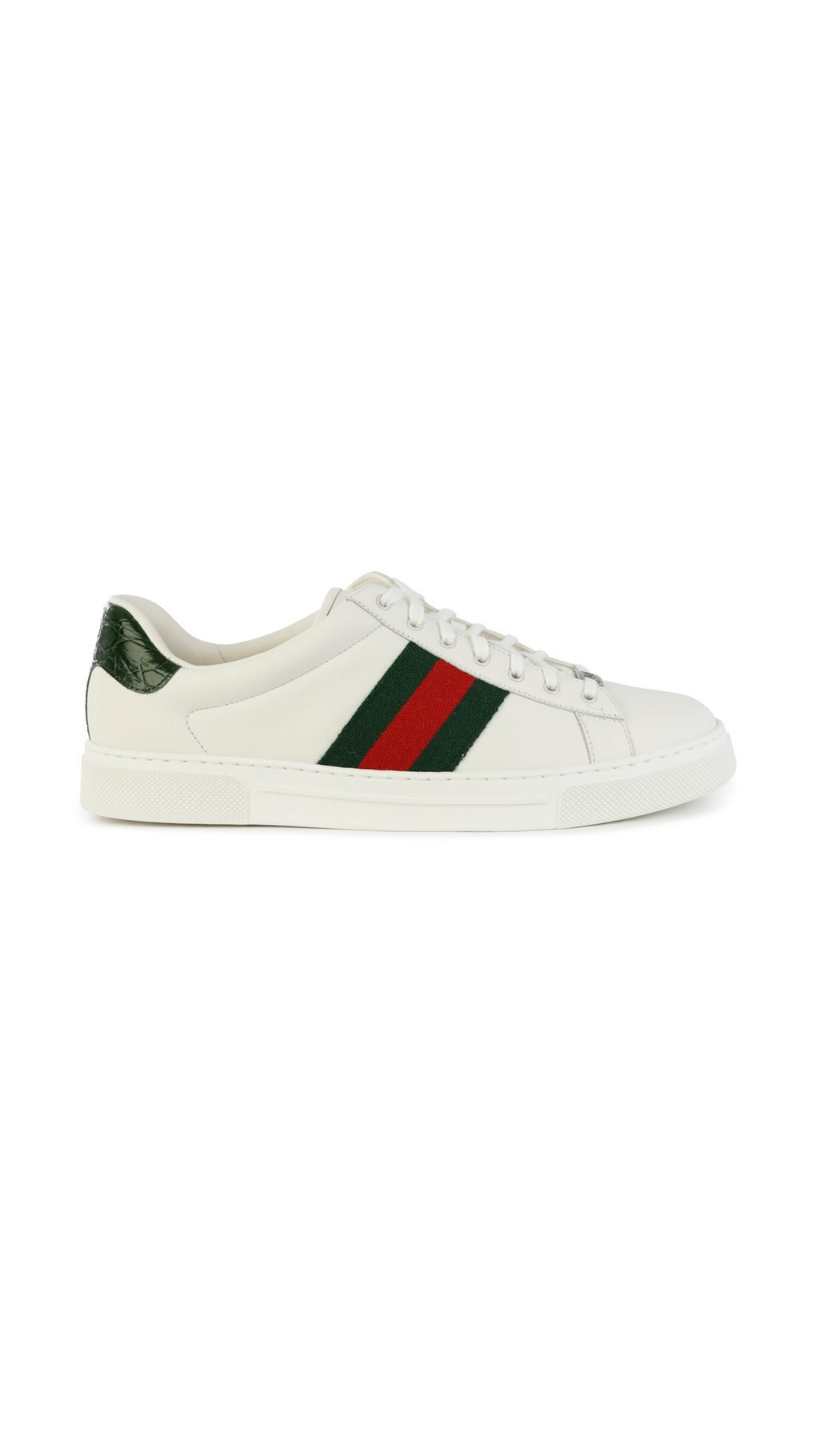Ace Sneaker with Web - White/Red/Green