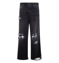 Flannel Repair Baggy Jeans