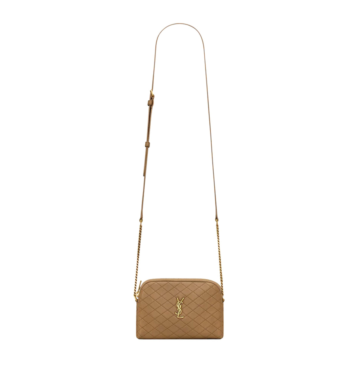 Gaby Zipped Pouch In Quilted Lambskin
