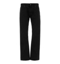 Cotton denim pants with embroidery