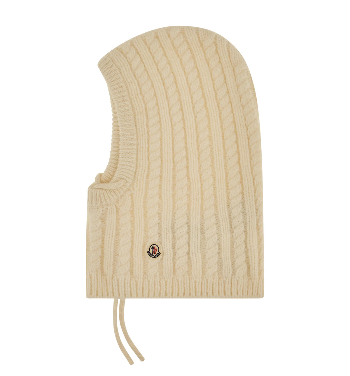 Cable knit alpaca blend balaclava
