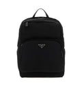 Re-Nylon And Saffiano Leather Backpack