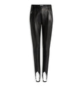 Lambskin trousers with stirrup