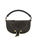 Mini Marcie shoulder bag in suede leather