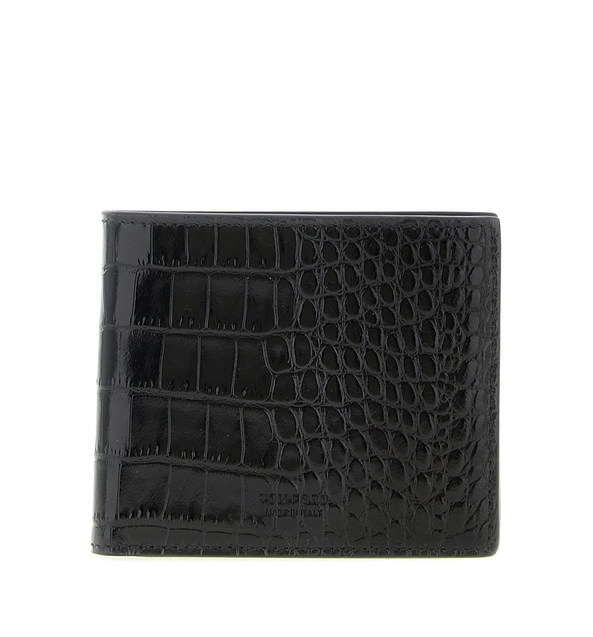 Crocodile-Pattern Bifold Wallet