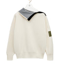 Zip-up sweater in wool