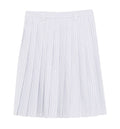 Pleated Striped Poplin Skirt