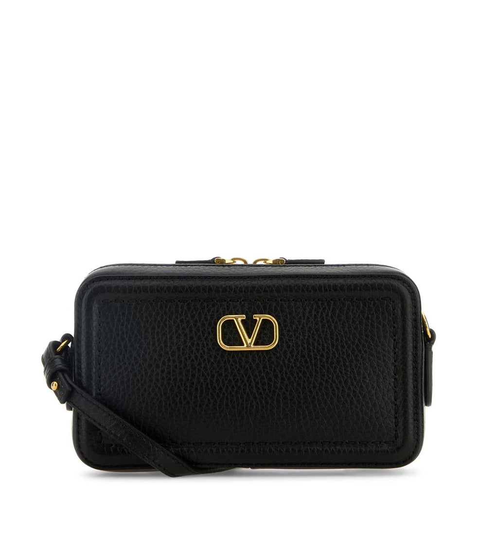 VLogo Leather Crossbody Bag
