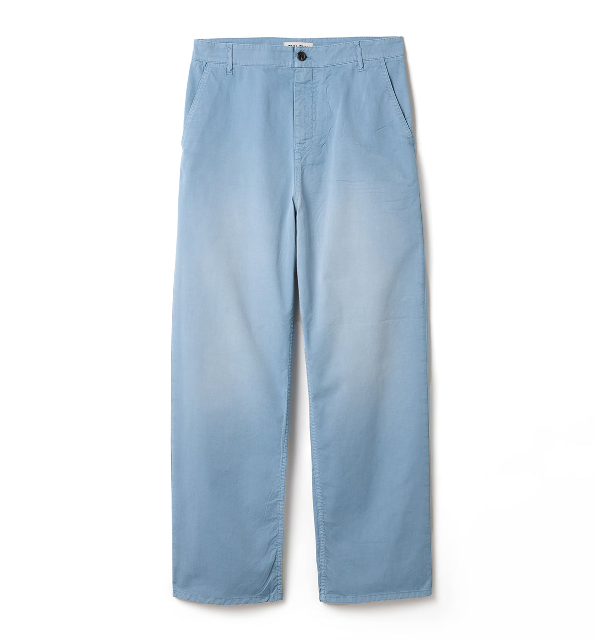 Garment-dyed twill pants