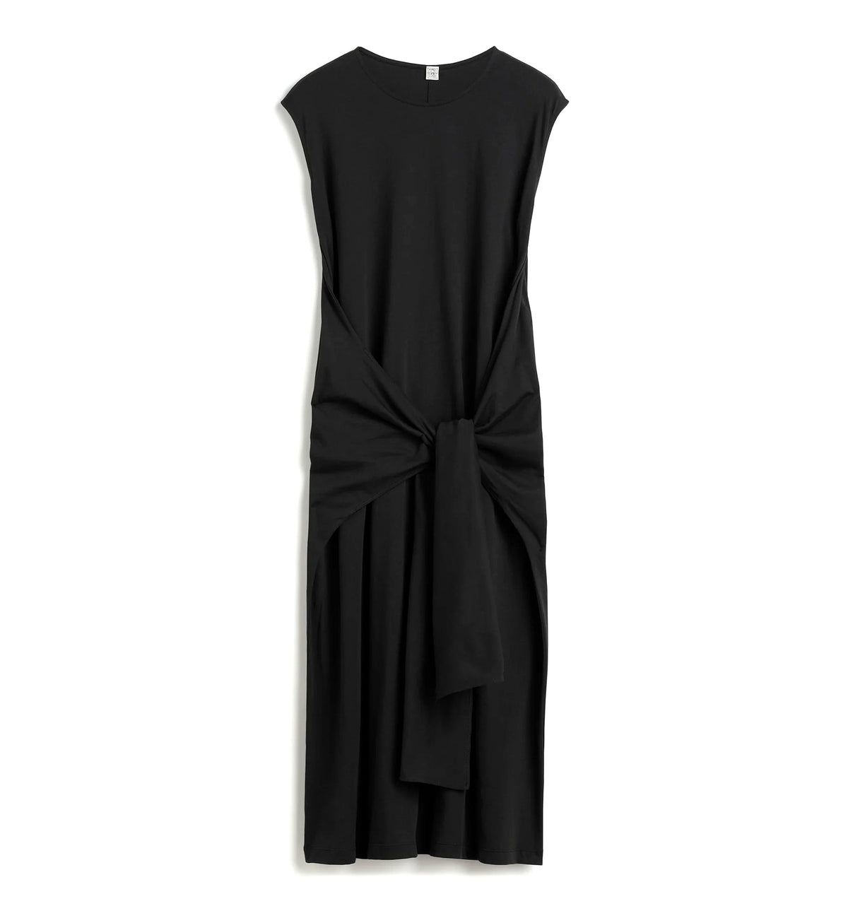 Tie-waist jersey dress
