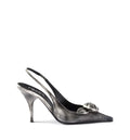 Leather slingback pumps