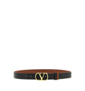 VLogo Signature Reversible Shiny Calfskin Belt