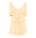Chloé Ruffled Tiered Silk Mini Dress