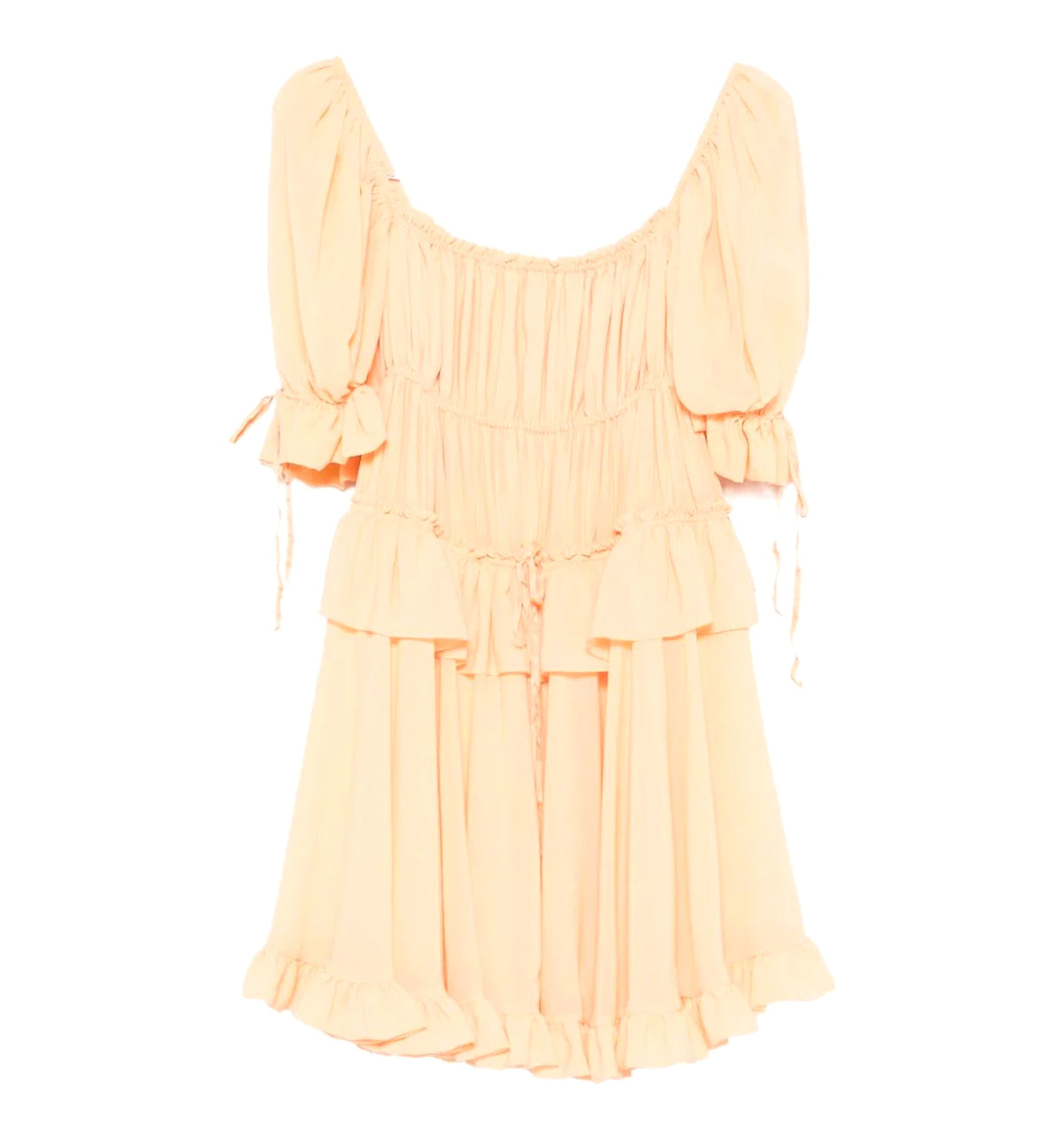 Chloé Ruffled Tiered Silk Mini Dress