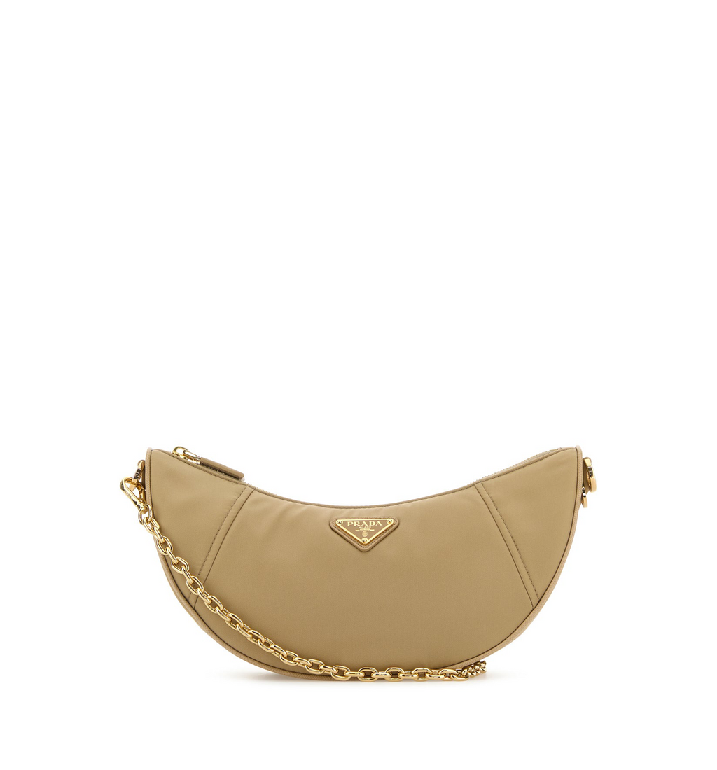 Re-Nylon Prada Demi-lune Shoulder Bag