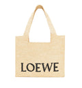 Medium LOEWE Font Tote In Raffia