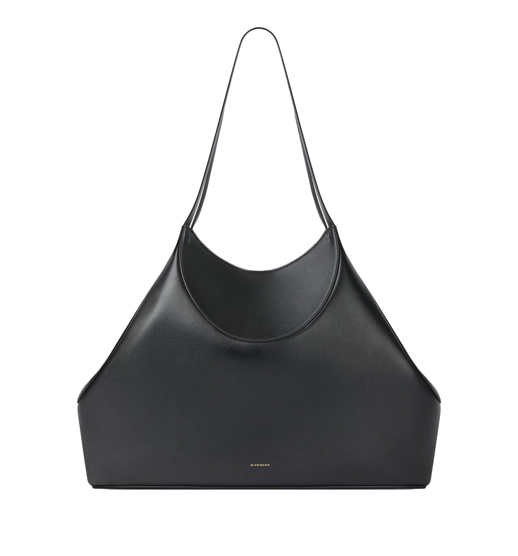 Medium Facet Tote Bag In Grained Leather