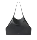 Medium Facet Tote Bag In Grained Leather