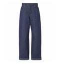 Long Jeans Navy Blue Denim Trousers