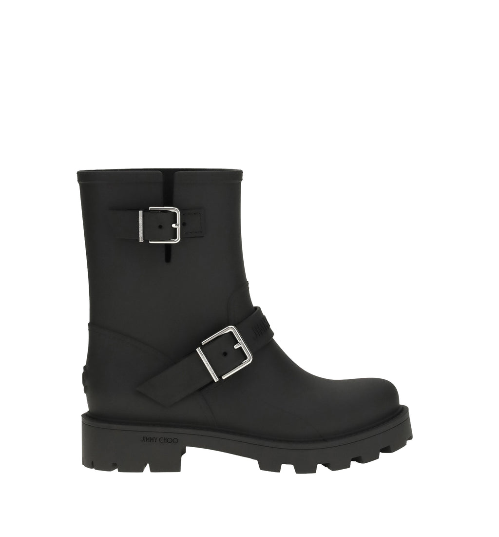 Biker Rain Ankle Boots